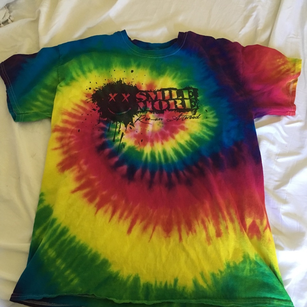 Roman Atwood Size Large Bright Tie -Dye T-Shirt!